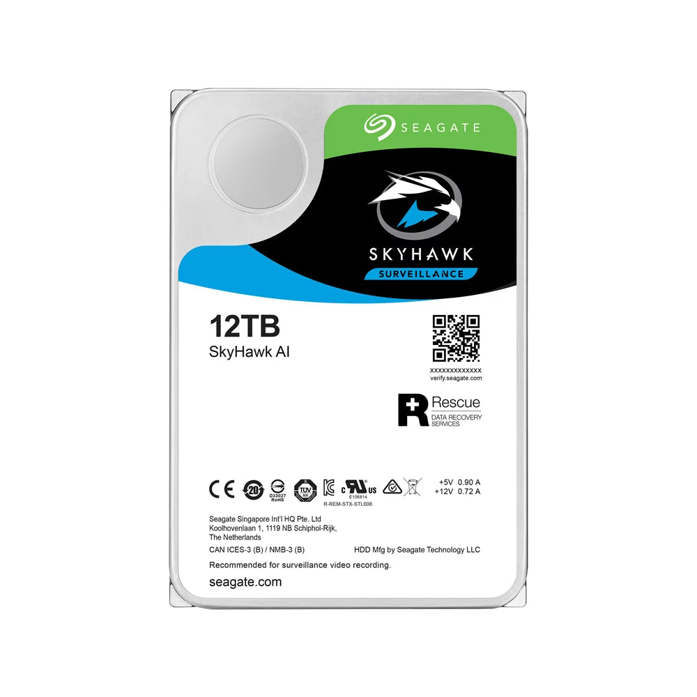 12TB Surveillance Internal Hard Drive HDD 3.5 Inch SATA 6Gb/s 256MB Cache W225