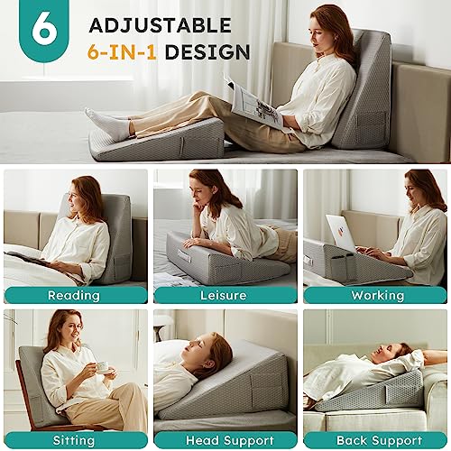 8 inch Cooling Memory Foam Wedge Pillow M21688