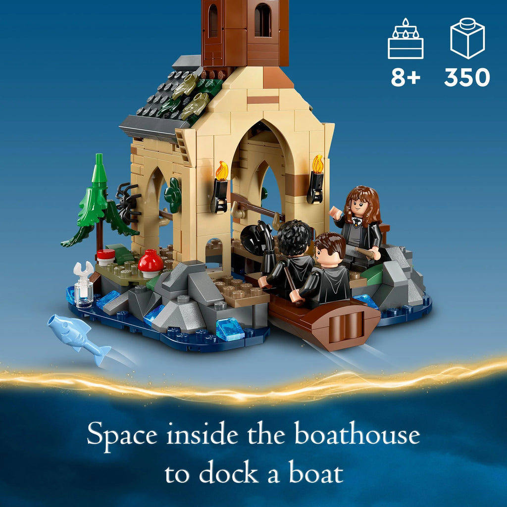 Hogwarts Castle Boathouse with 2 Buildable Boats and 5 Minifigures N6324