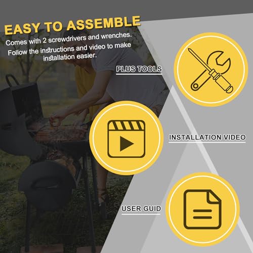 Charcoal Grill Offset Smoker P386270