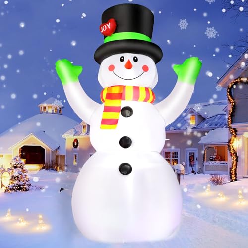 8 FT Christmas Inflatable Santa Claus with Gift Bag, Built-in LED Lights P9360