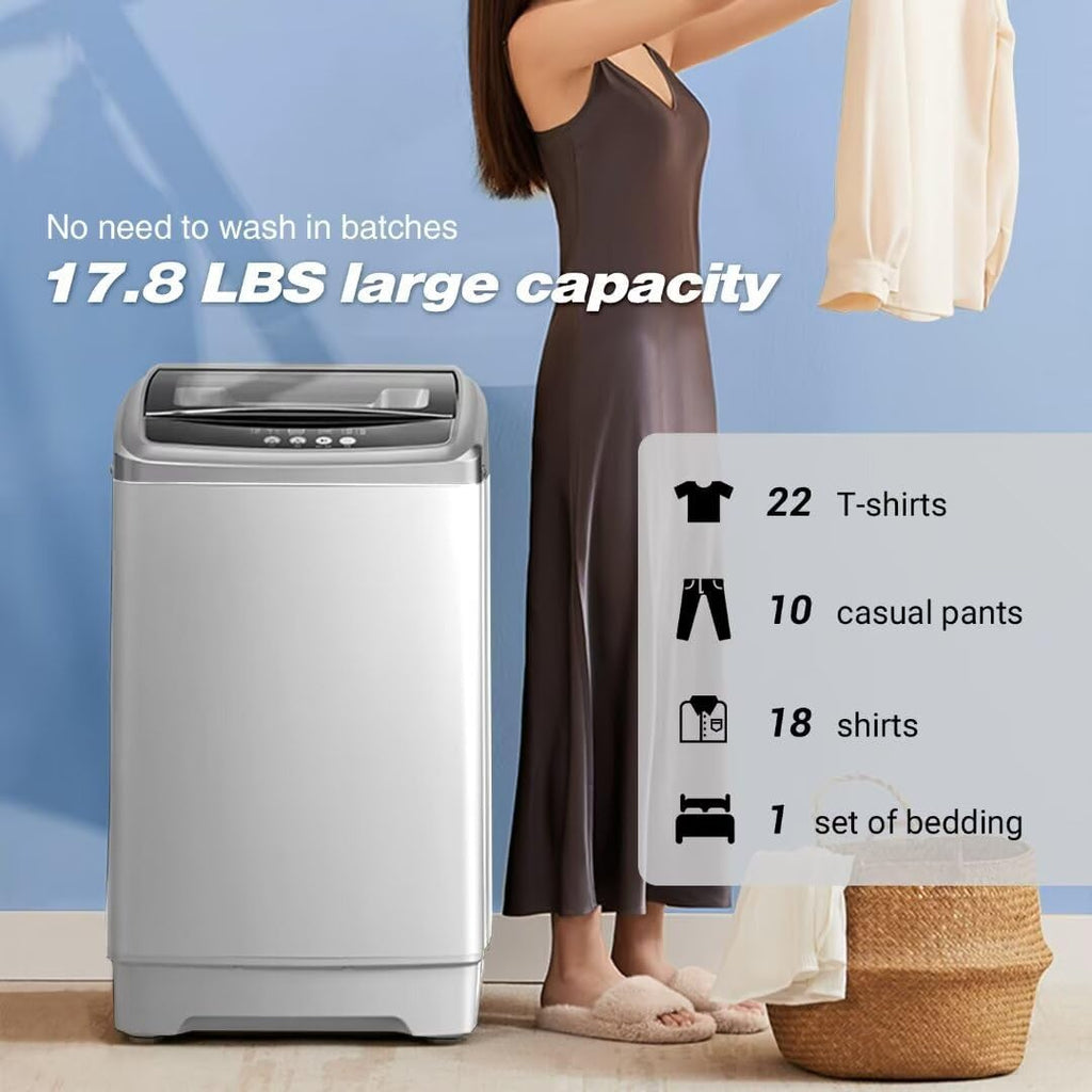 17.8LBS Washer and Dryer Combo with LED Display I1452