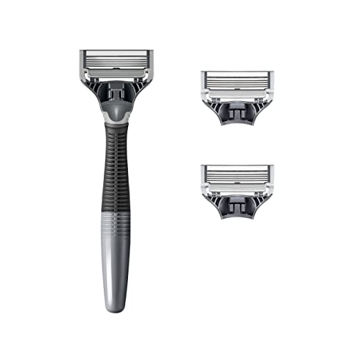 Mens Razor and 3 Razor Blade Refills (Ocean Blue) X566