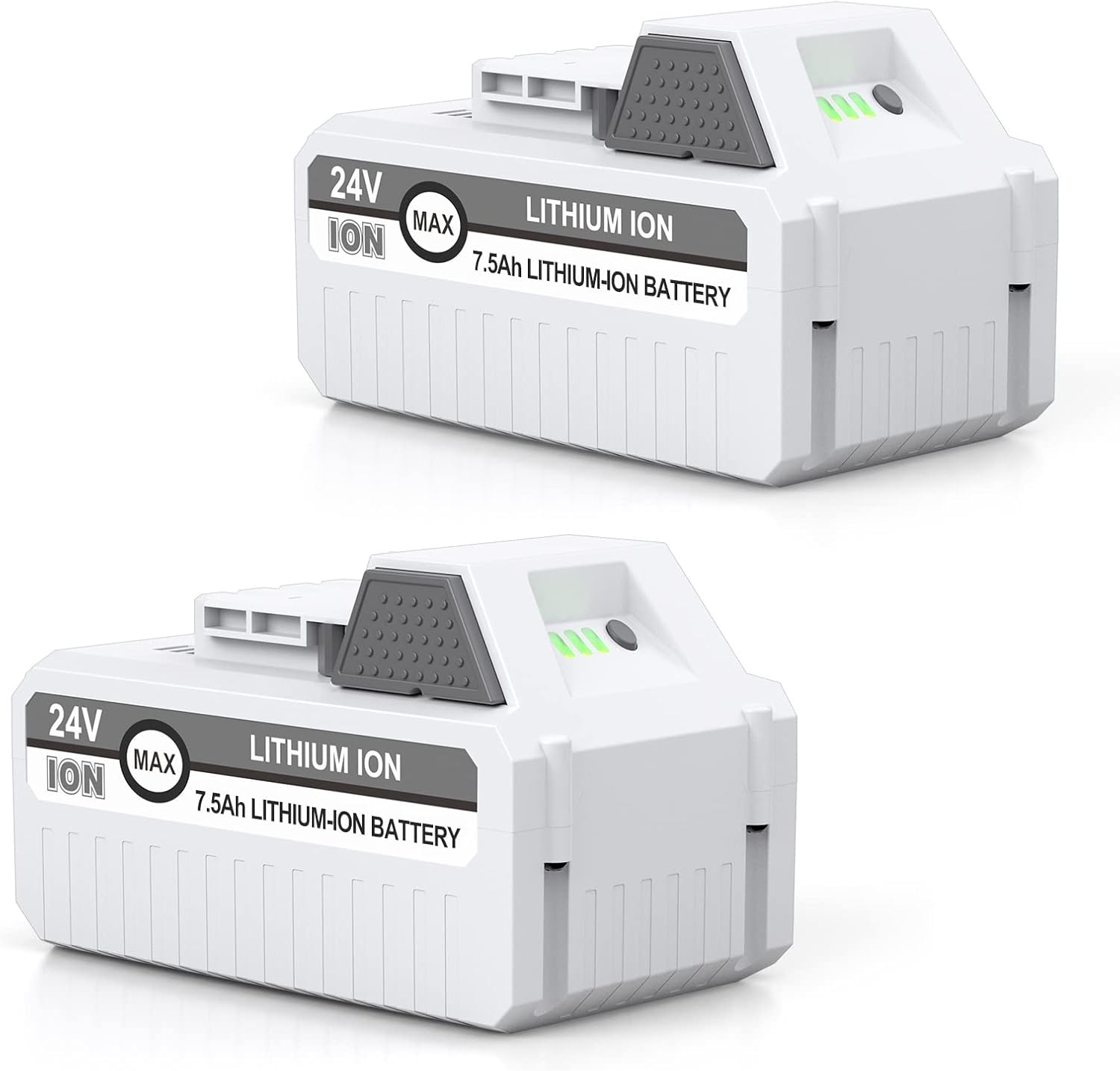 2Packs 7500mAh Li-ion Battery for 24V Cordless Snow Blower I11710