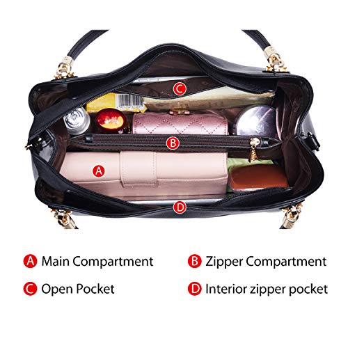 Genuine Leather Top-handle Totes Crossbody Bags O52054