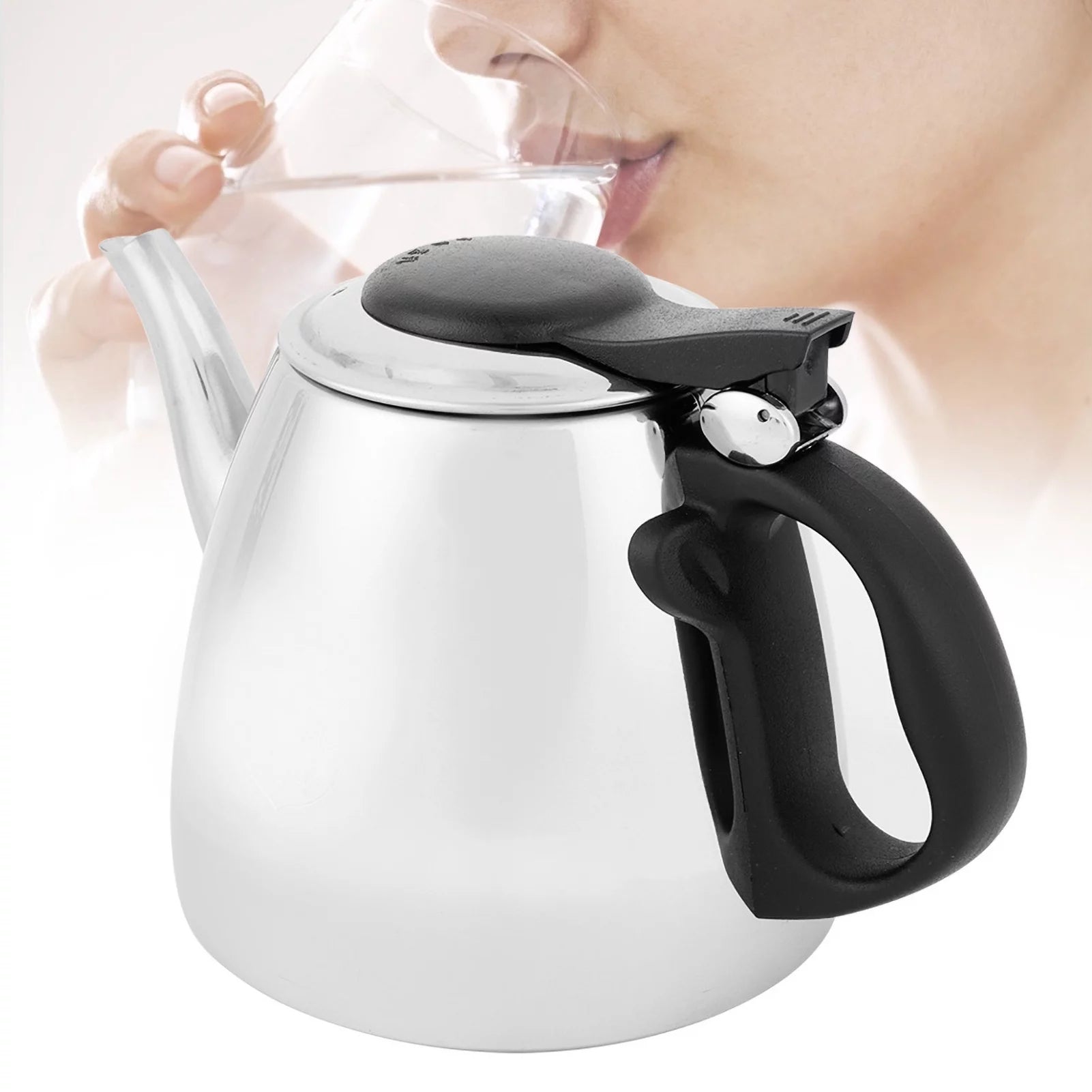 Stainless Steel Flat Bottom Water Kettle A87055