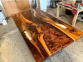 Large Epoxy Resin Dining Table B430