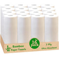 Bamboo Paper Towels 16 Rolls 2-Ply M366
