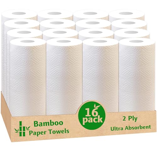 Bamboo Paper Towels 16 Rolls 2-Ply M366