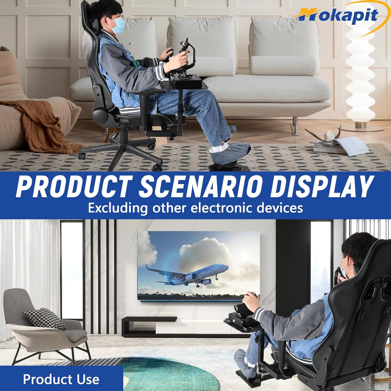 Adjustable Flight Simulator Cockpit Y415638