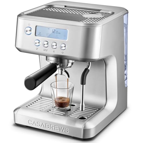 Espresso Machine with LCD Display and Milk Frother P69121