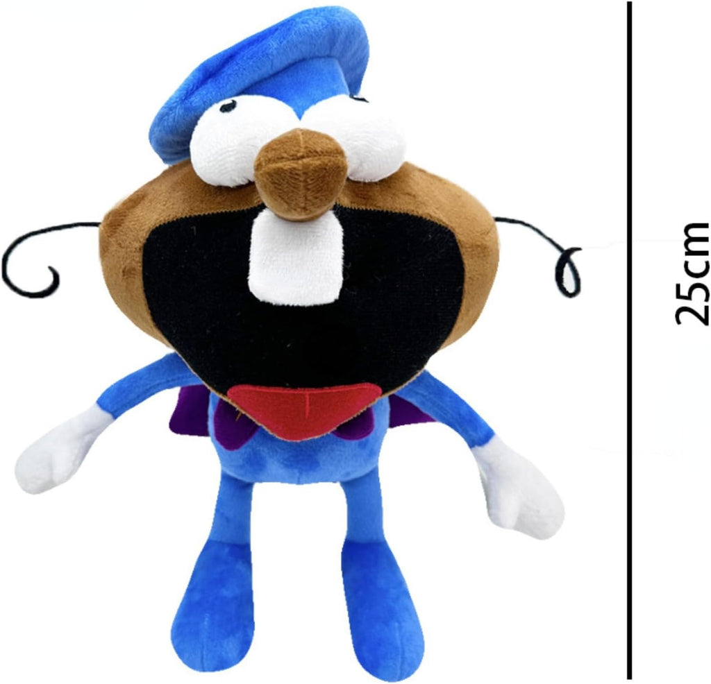 10” Blue Pizza Tower Plush Toy W1682