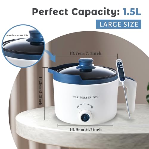 Wax Melter with Thermometer and Spout Z2374