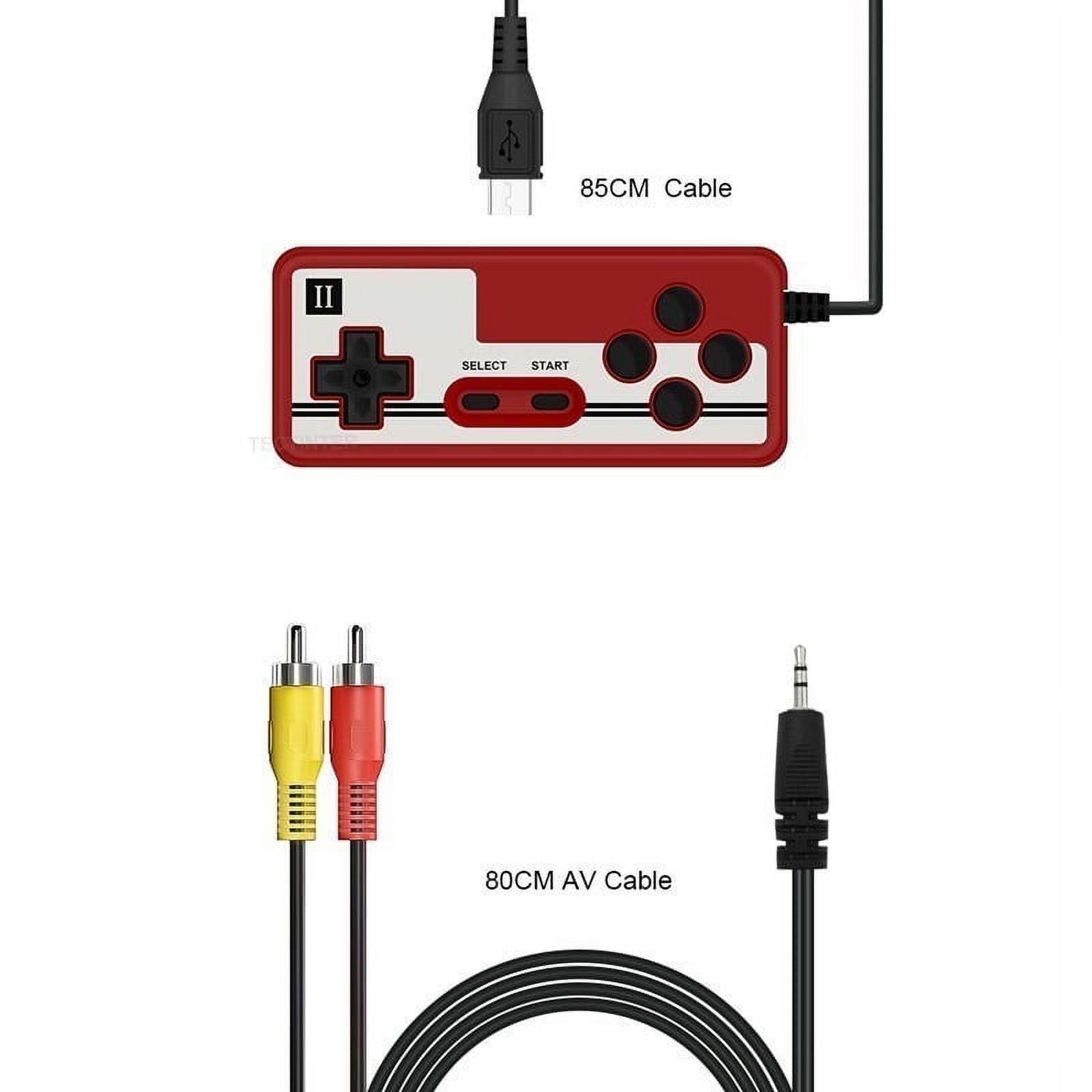 Red mini handheld electronic game console with 3.0-inch color LCD, built-in 400 games O266980