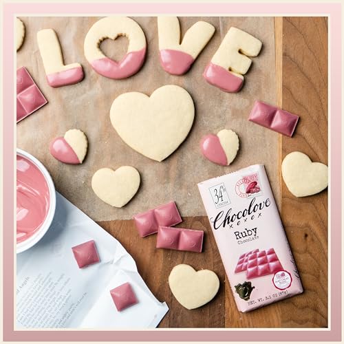Ruby Chocolate 34% Cacao 3.2oz Bar 12 Pack Z547229