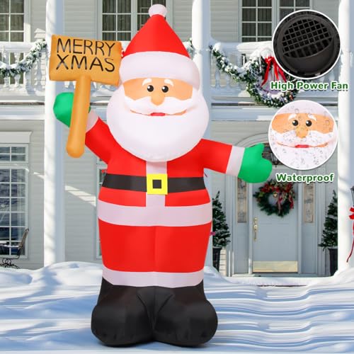 8 FT Santa Claus Inflatable with Built-in LEDs M2762