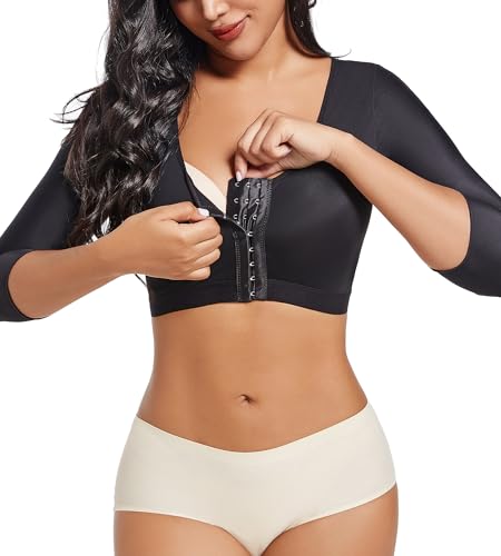 Post Op Arm Compression Sleeve Front Closure Faja Post Surgery Bra Shapewear S854720