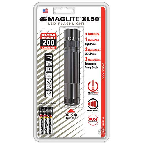 Gray 3-Cell AAA LED Flashlight Y343391