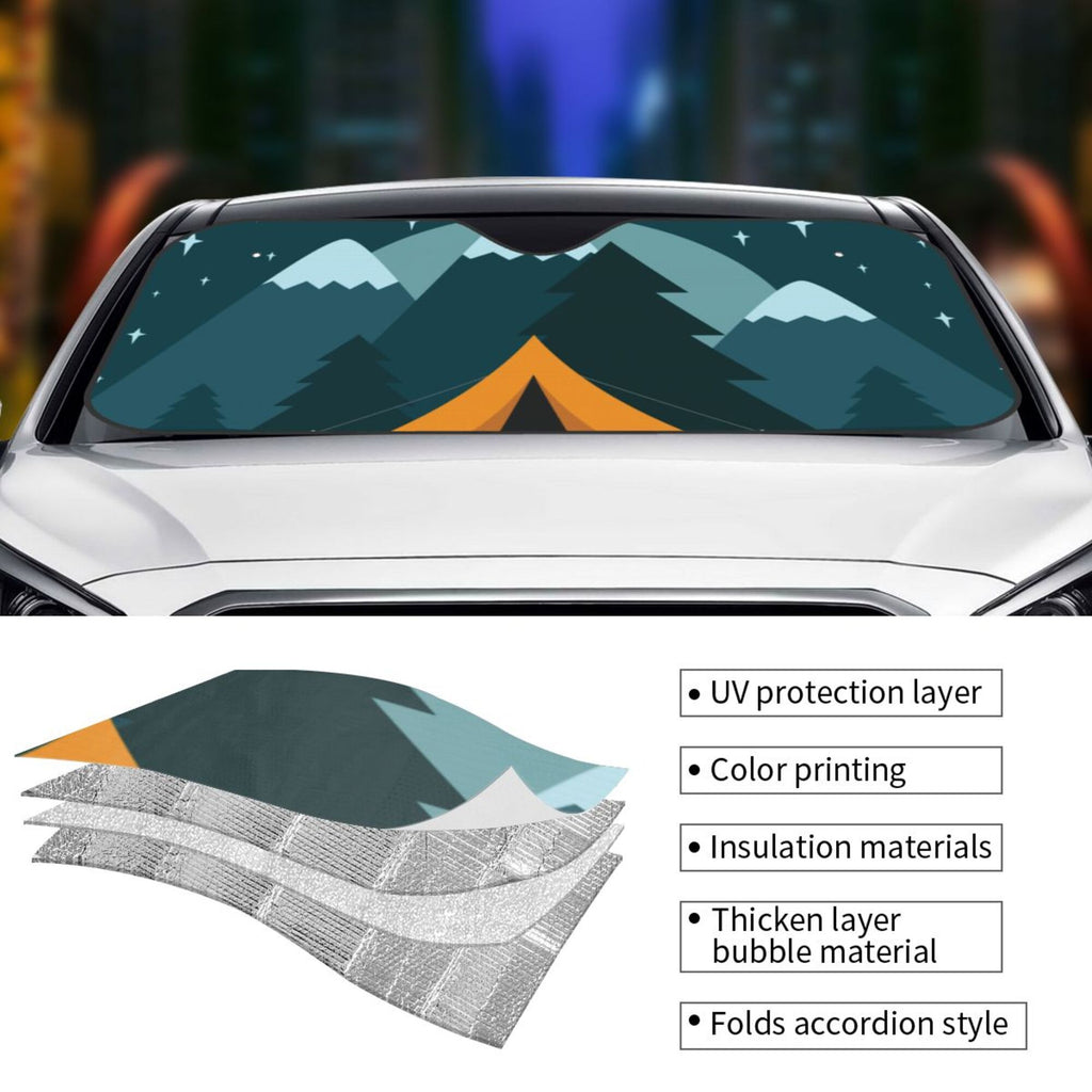Medium Size Car Sun Shade Windshield W380