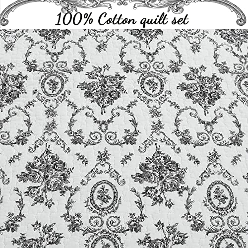 100% Cotton Queen Size Quilt Set W959