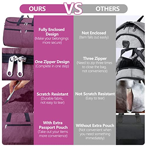 Carry on Garment Bag with Shoe Compartment and Detachable Shoulder Strap Z939361