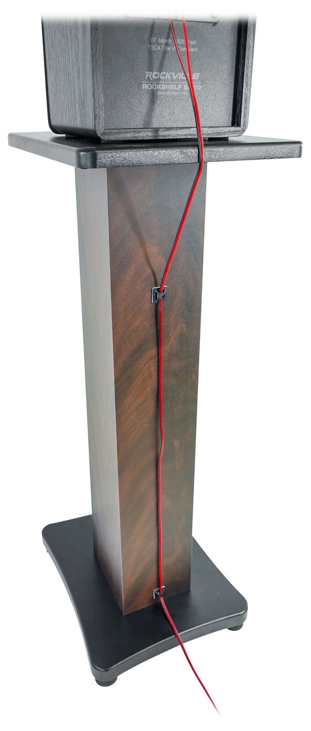 Dark Wood Grain 28" Speaker Stands E342418