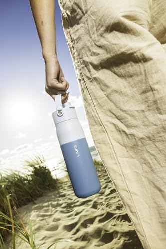 34oz Insulated Stainless Steel Water Bottle with Silicone Handle W60327