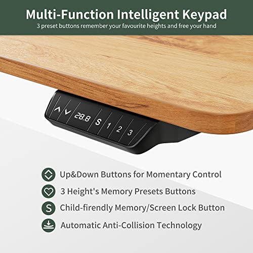 40 × 24 Inches Electric Height Adjustable Standing Desk P374
