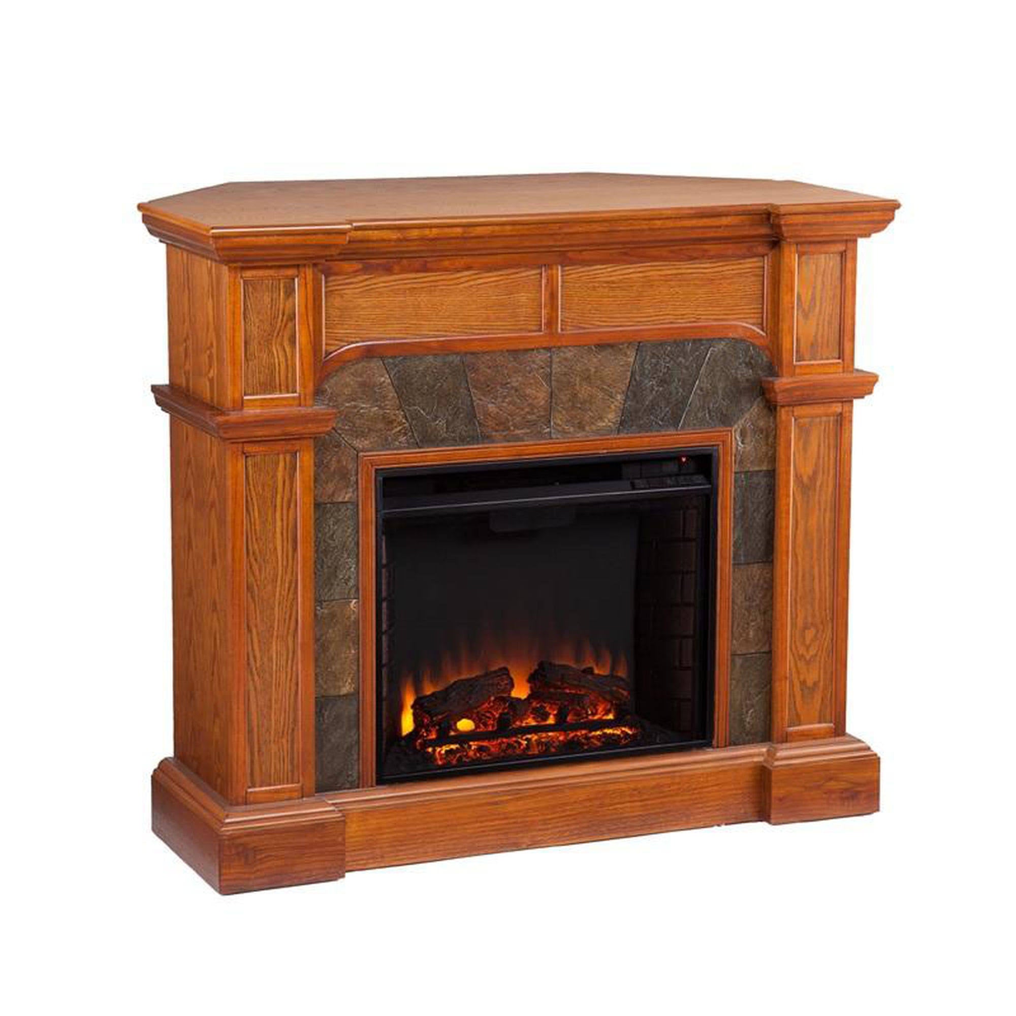 Oak Electric Fireplace O924