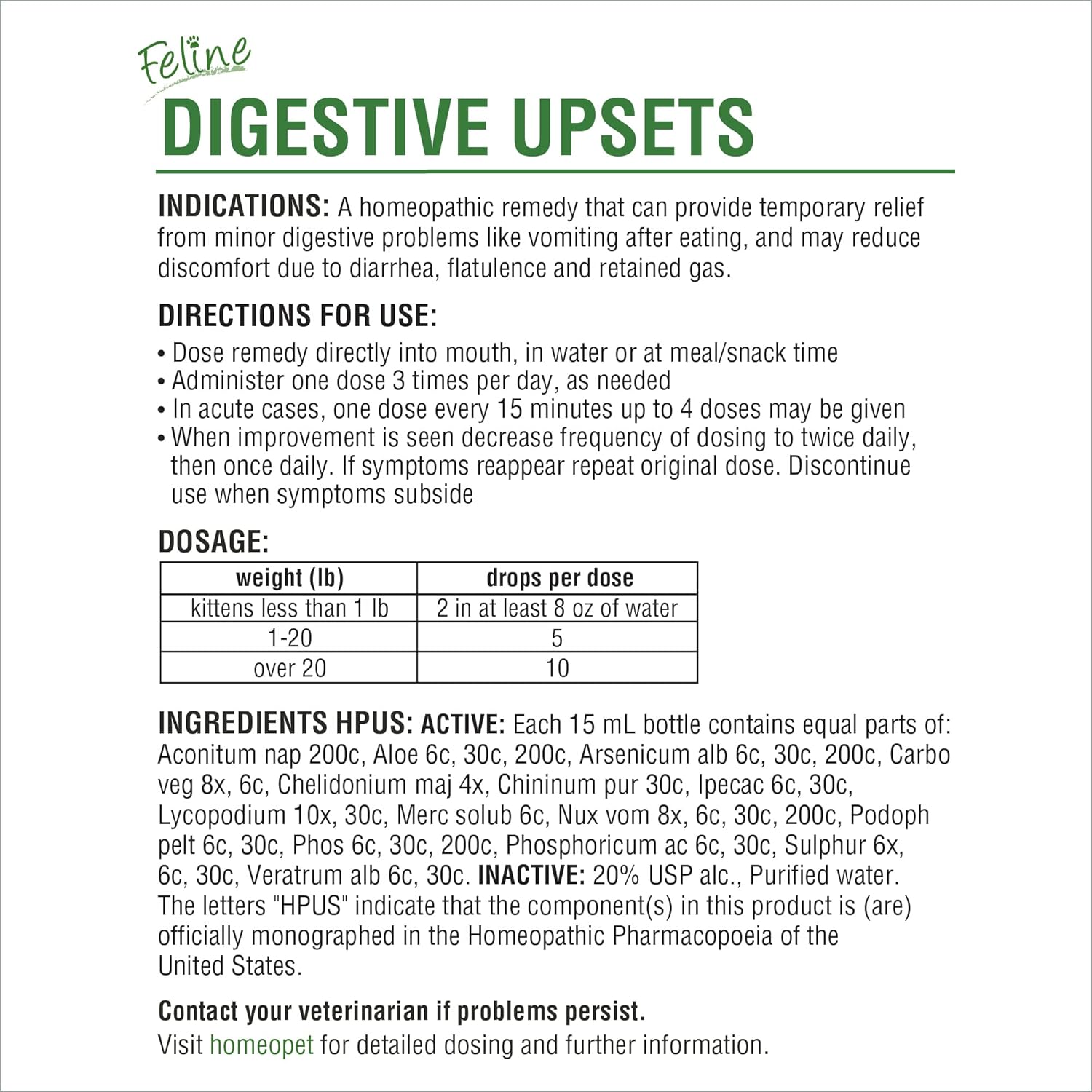 15 Milliliters Natural Pet Digestive Support T36330