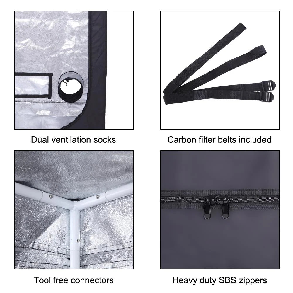 32" x 64" Mylar Hydroponic Grow Tent J108