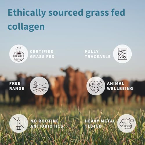 100% Grass Fed Bovine Collagen Powder, 40 Servings W989