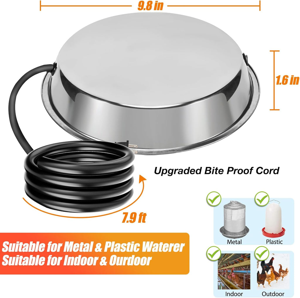 Heated Base for Poultry Waterer with 7.9ft Cable I544296