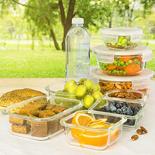 13 Pack Glass Meal Prep Containers with Lids G171800