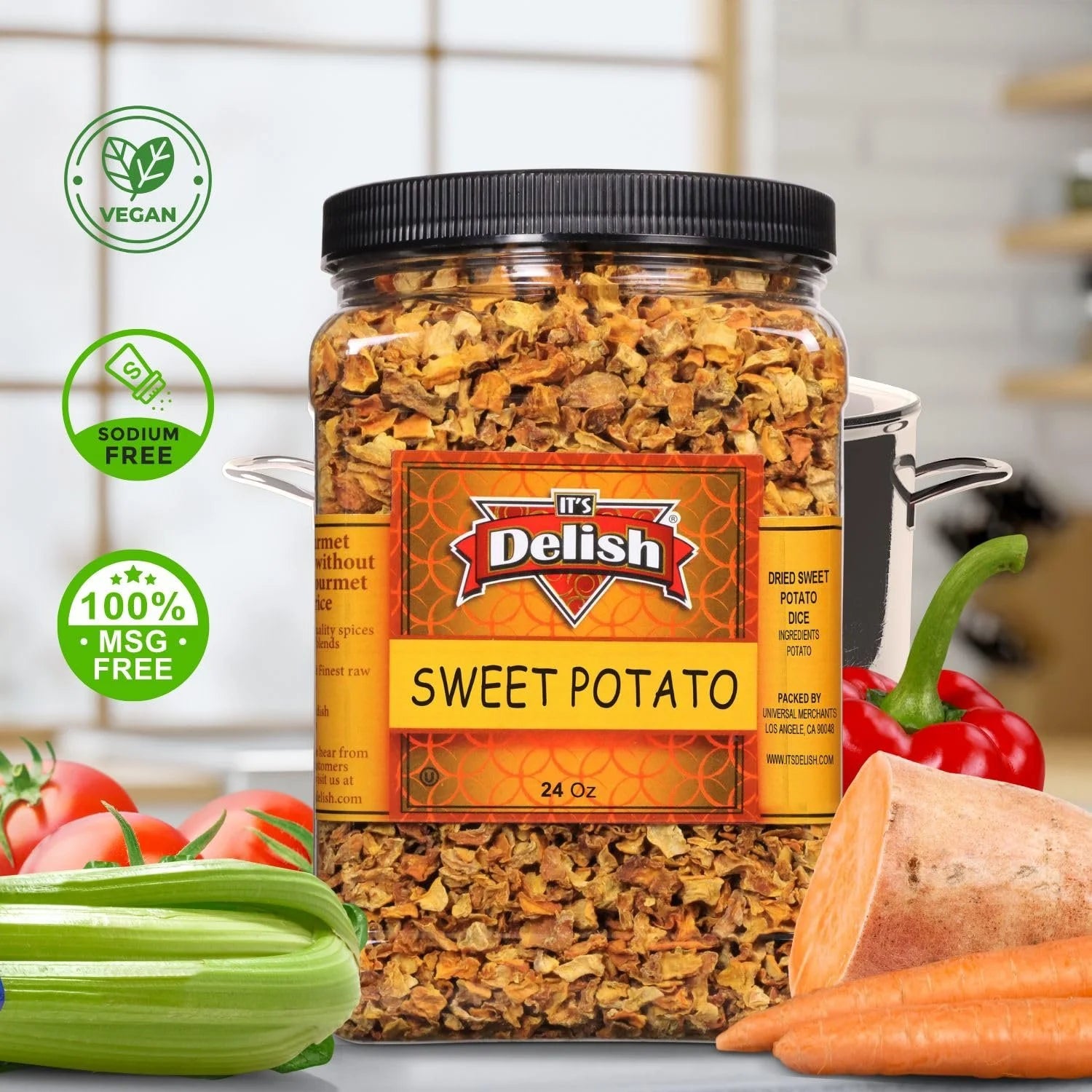 24 Oz Dehydrated Sweet Potato Dices R132