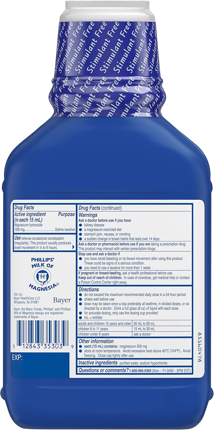 26 fl oz Pack of 6 Original Milk of Magnesia L531