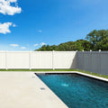 White Vinyl Privacy Fence Panels Set of 2 - 6ft.H x 6ft.W T90134
